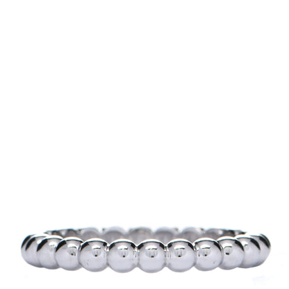 Van Cleef & Arpels 18K White Gold Medium Perlee Ring 53 6.5 3 of 4
