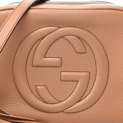 Gucci Pebbled Calfskin Small Soho Disco Bag Camelia 11 of 12