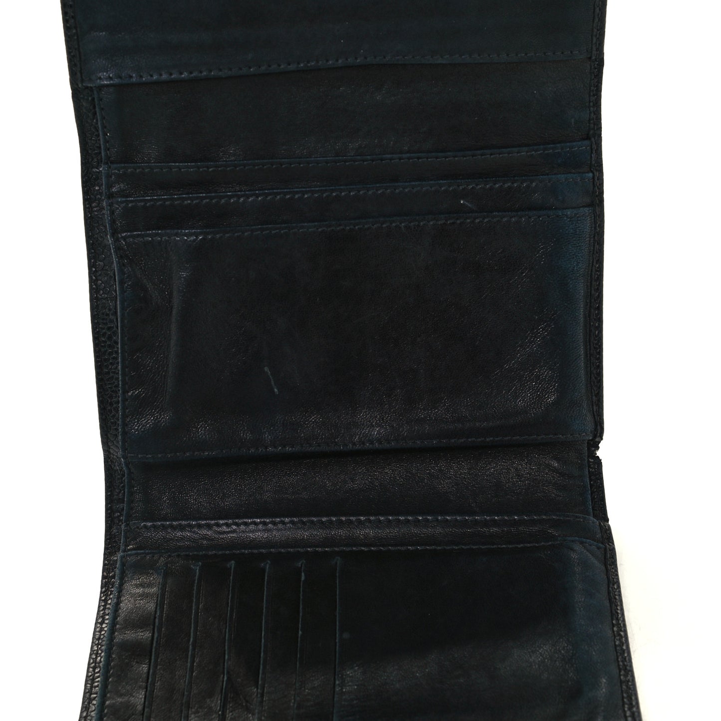 Caviar Timeless CC Compact Wallet Black