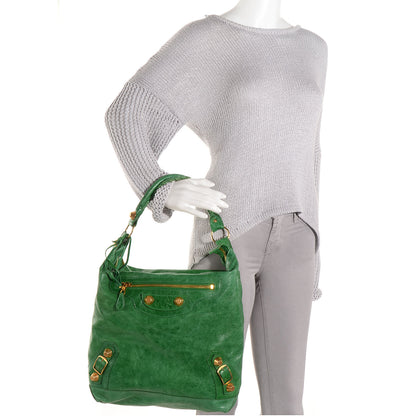 Balenciaga Chevre Giant 21 Gold Hardware Day Hobo Vert Gazon 5 of 14