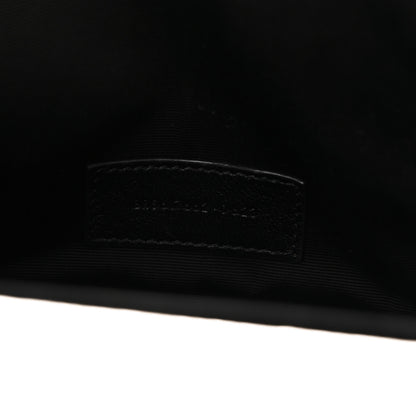 Saint Laurent Grain De Poudre Matelasse Chevron Monogram Envelope Clutch Crema Soft 7 of 8