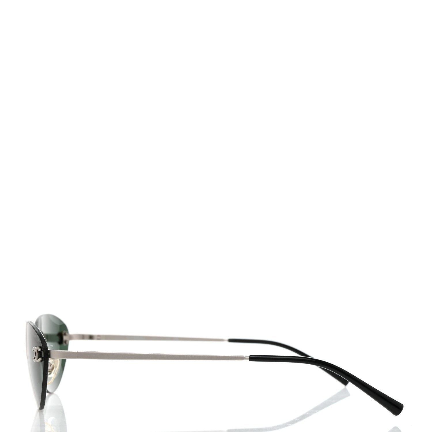 Chanel Metal CC Logo Sunglasses 4003 Green 3 of 8
