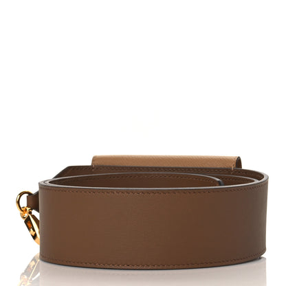 Hermes Swift Epsom Pocket Kelly Shoulder Strap Alezan Biscuit 2 of 5