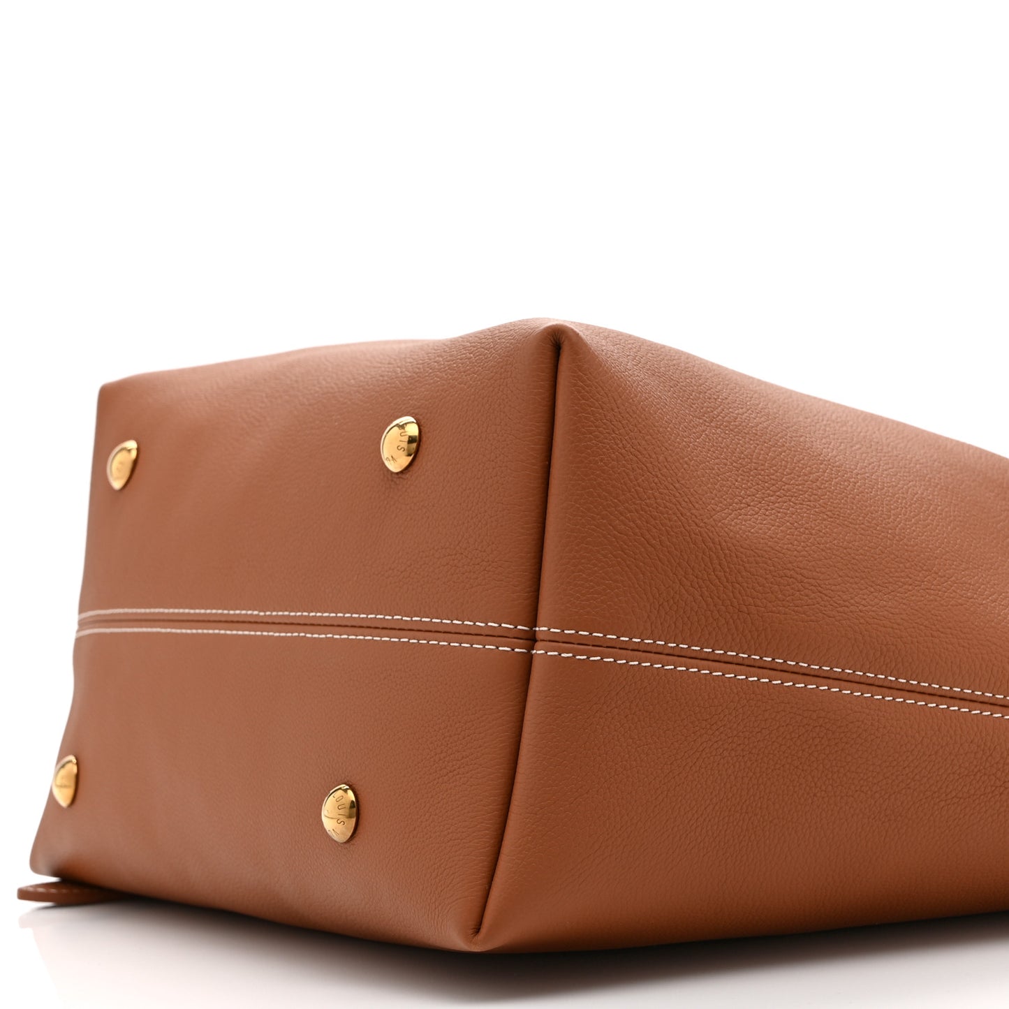 Grained Calfskin Low Key Hobo MM Cognac