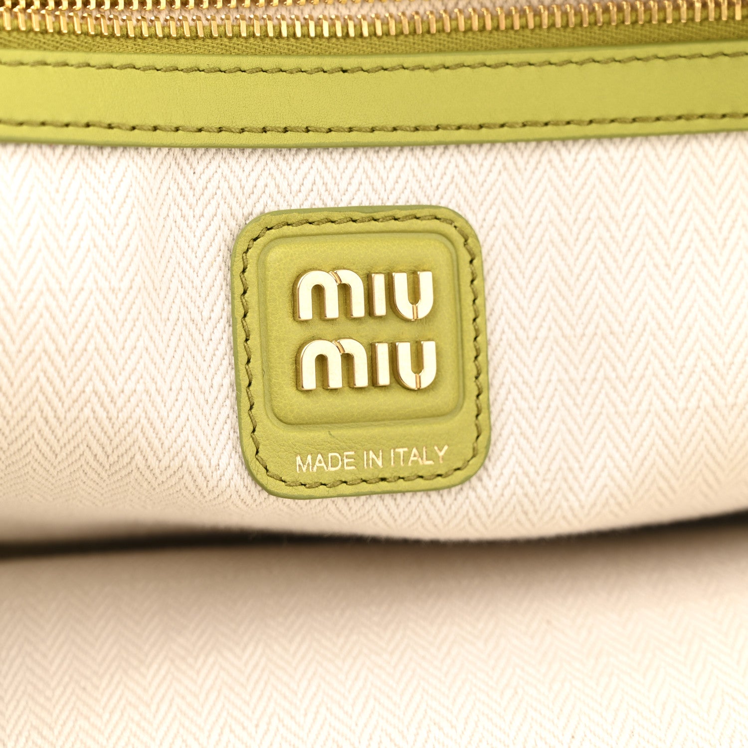Miu Miu Camoscio Beau Top Handle Bag Edera 6 of 11