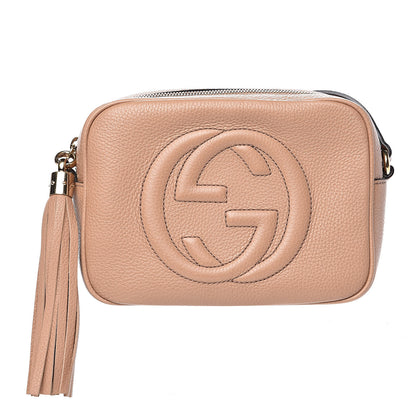 Gucci Pebbled Calfskin Small Soho Disco Bag Rose Beige 1 of 11