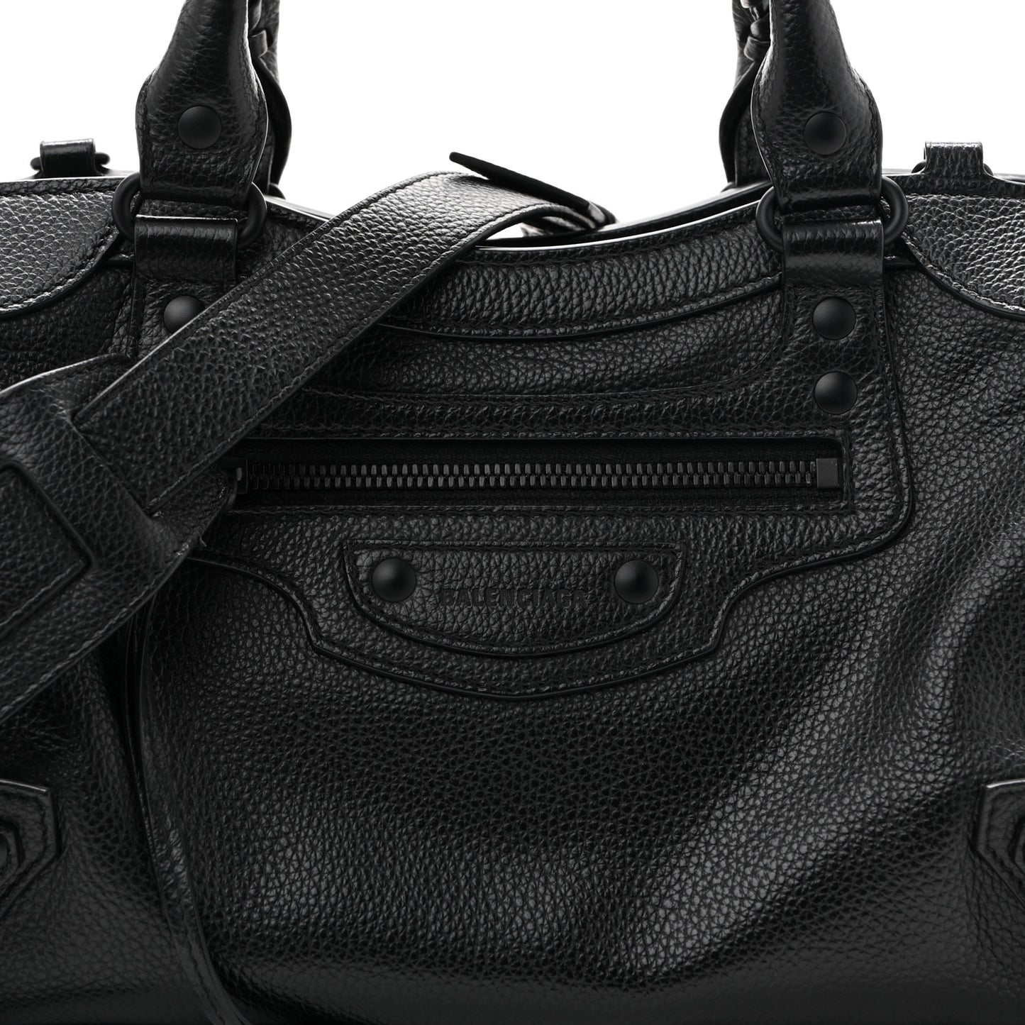 Grained Calfskin Neo Classic Black Hardware S City Black