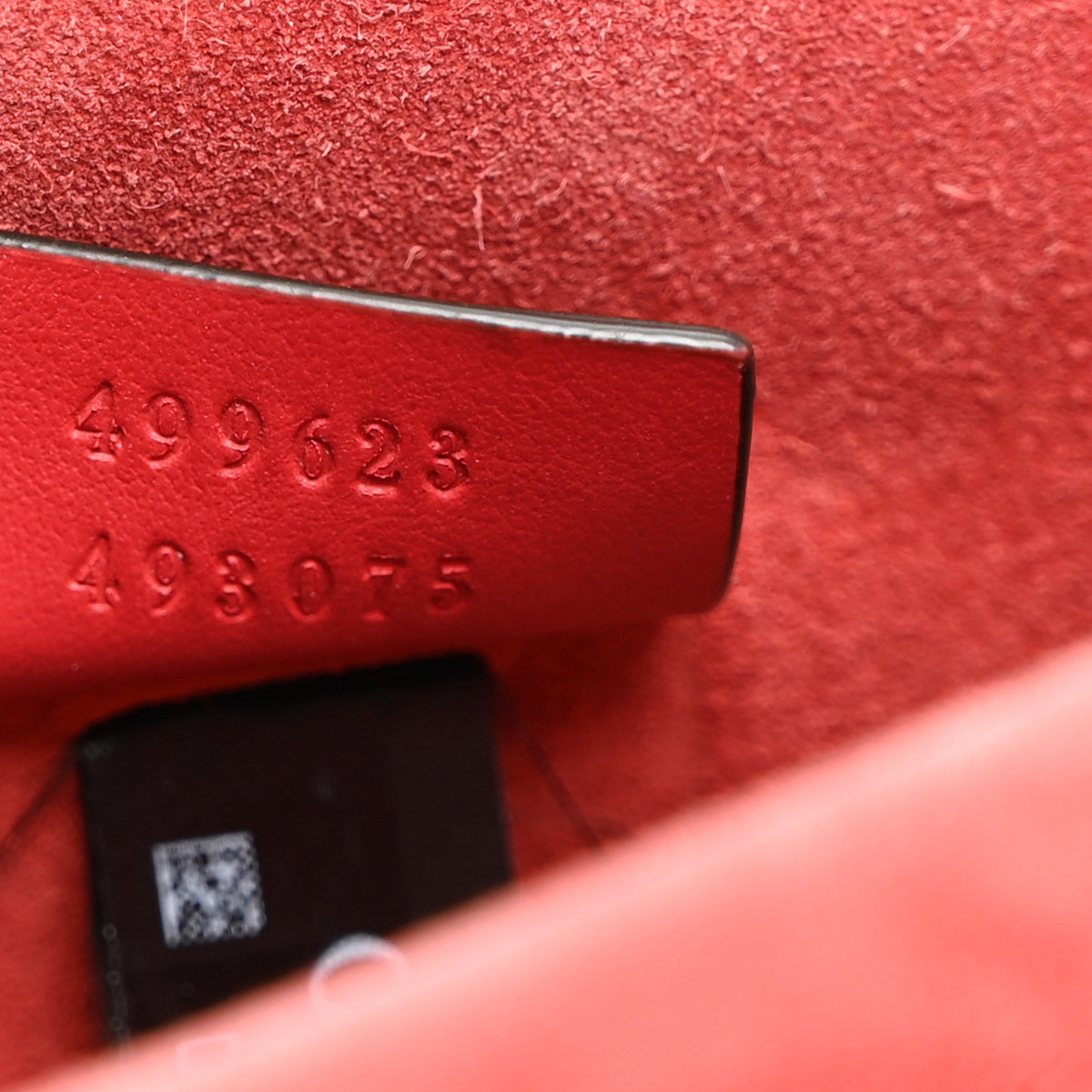 Gucci GG Supreme Monogram Suede Crystal Small Dionysus Shoulder Bag Beige Ebony Vulcanic Red 7 of 11