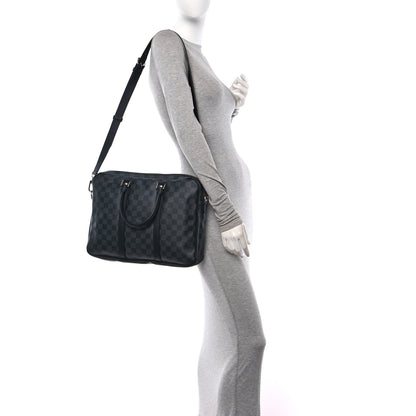 Louis Vuitton Damier Graphite Porte Documents Voyage PM 2 of 9