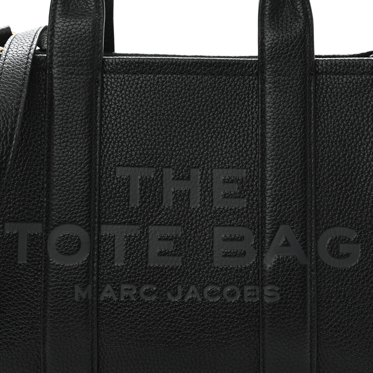 Marc Jacobs Grained Calfskin Small The Tote Bag Black 7 of 11