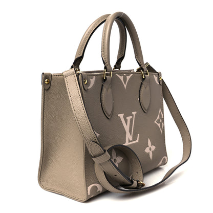 Louis Vuitton Empreinte Monogram Giant Onthego PM Tourterelle Creme 3 of 9