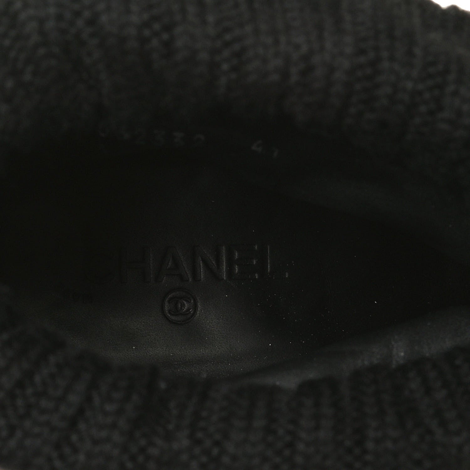 Chanel Calfskin Kid Suede Lace Up Short Boots 41 Black 10 of 16