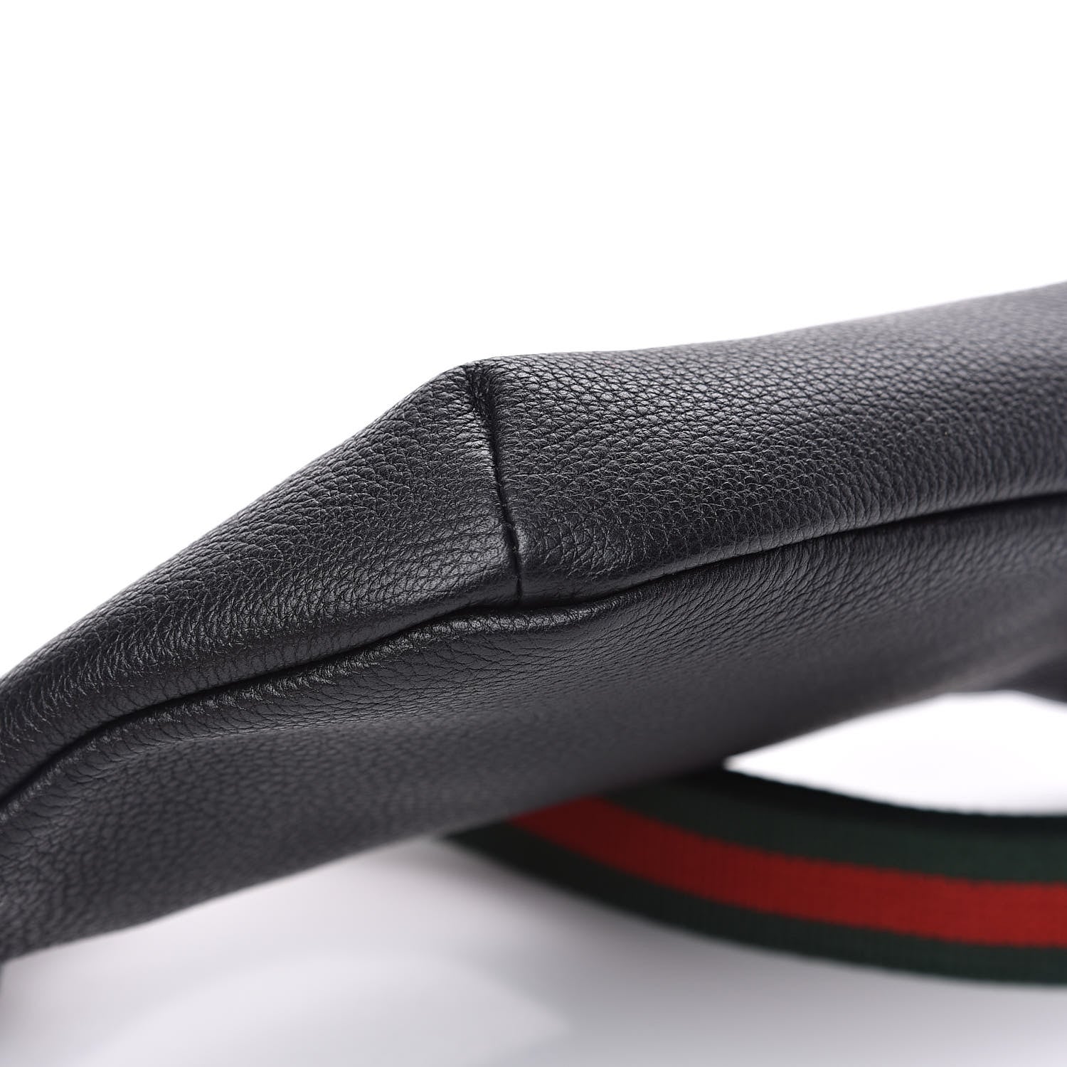 Gucci Grained Calfskin Small Logo Belt Bag Black 8 of 10