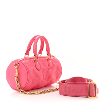 Louis Vuitton Calfskin Bubblegram Papillon BB Dragon Fruit 3 of 11