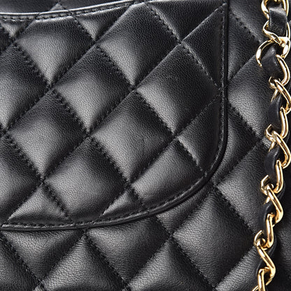 Chanel Lambskin Quilted Medium Double Flap Black 13 of 13