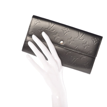 Louis Vuitton Mat Monogram Sarah Wallet Gris 2 of 11