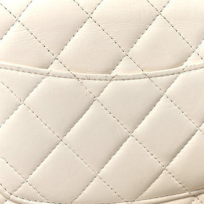 Chanel Lambskin Quilted CC Pearl Crush Wallet on Chain WOC White 12 of 15