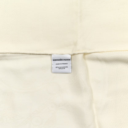 Hermes Cashmere Silk New Libris Confettis D'Ex Stole Ivory 4 of 4