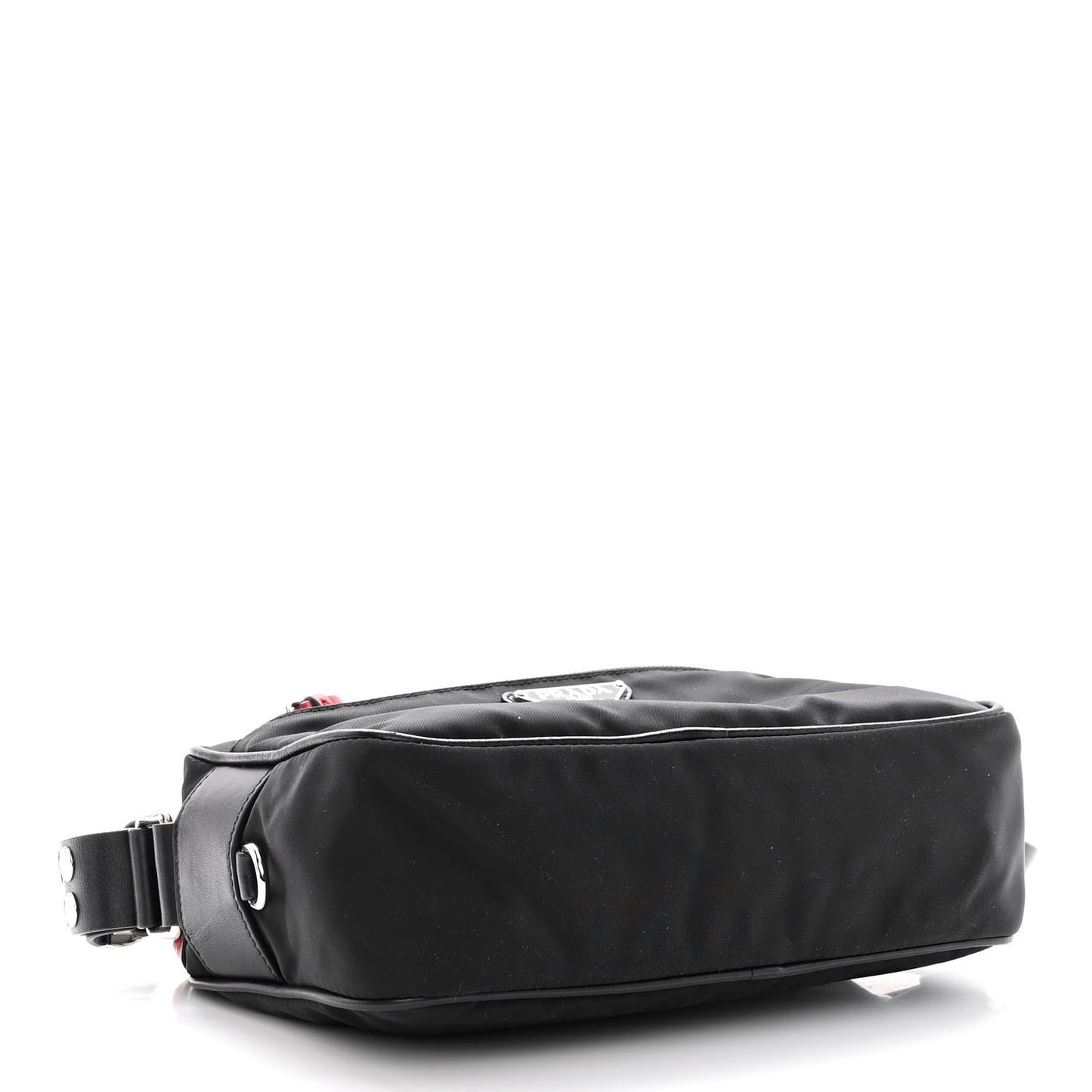 Tessuto Nylon Studded New Vela Shoulder Bag Black Fuoco