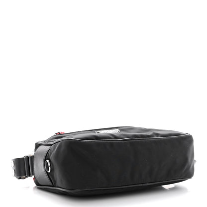 Prada Tessuto Nylon Studded New Vela Shoulder Bag Black Fuoco 4 of 9