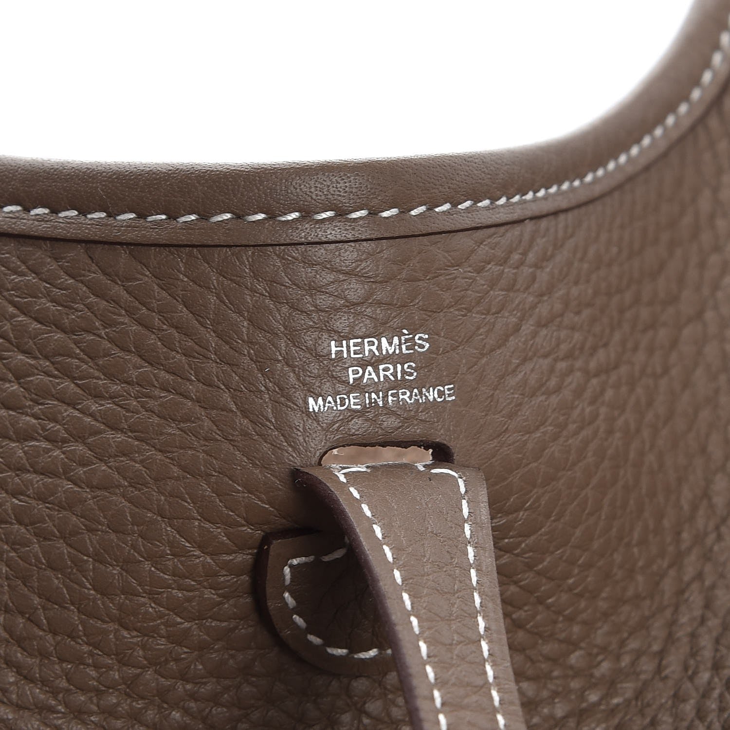 Hermes Taurillon Clemence Amazone Evelyne TPM Etoupe Bleu Indigo 6 of 8