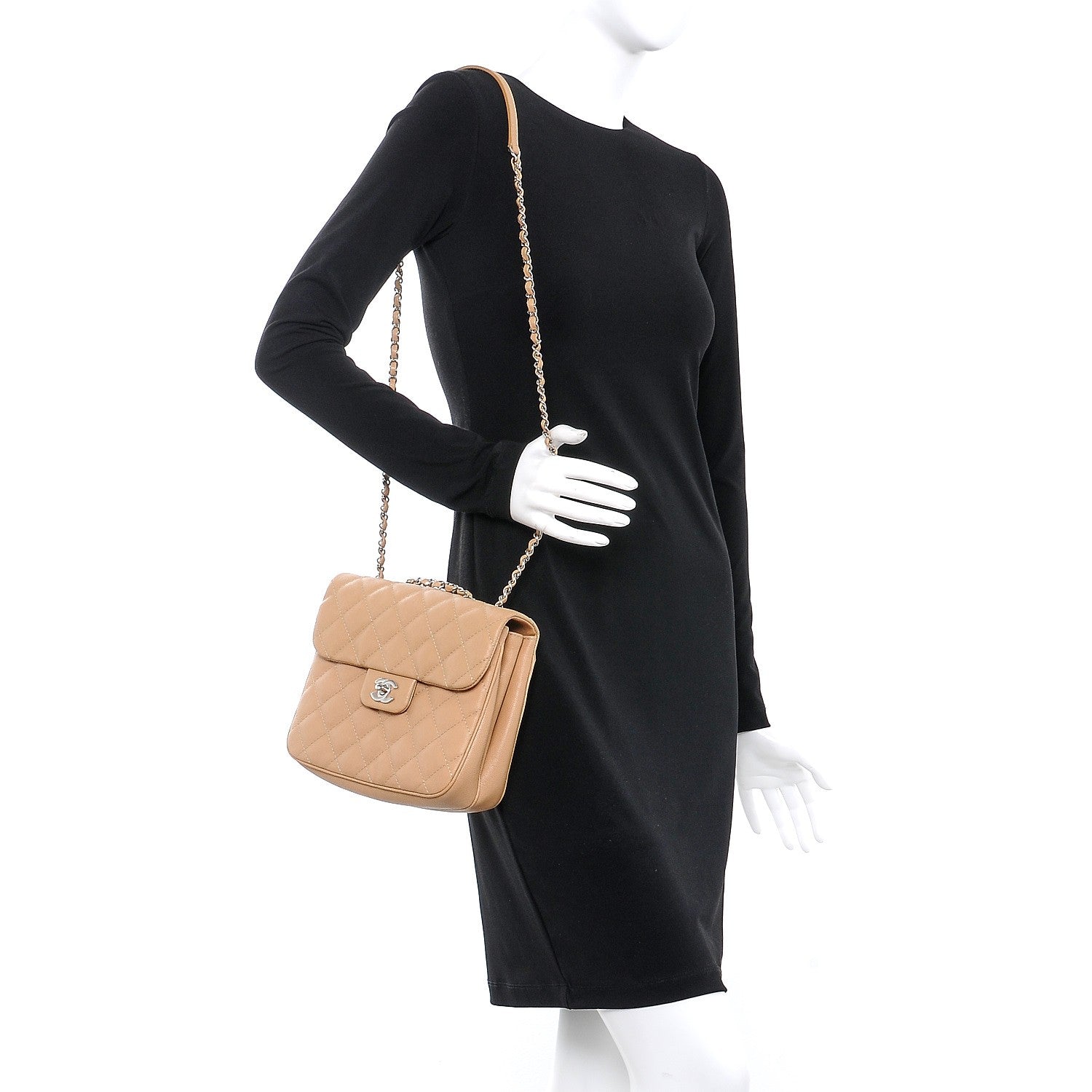 Chanel Caviar Quilted Medium Urban Companion Flap Beige 2 of 8
