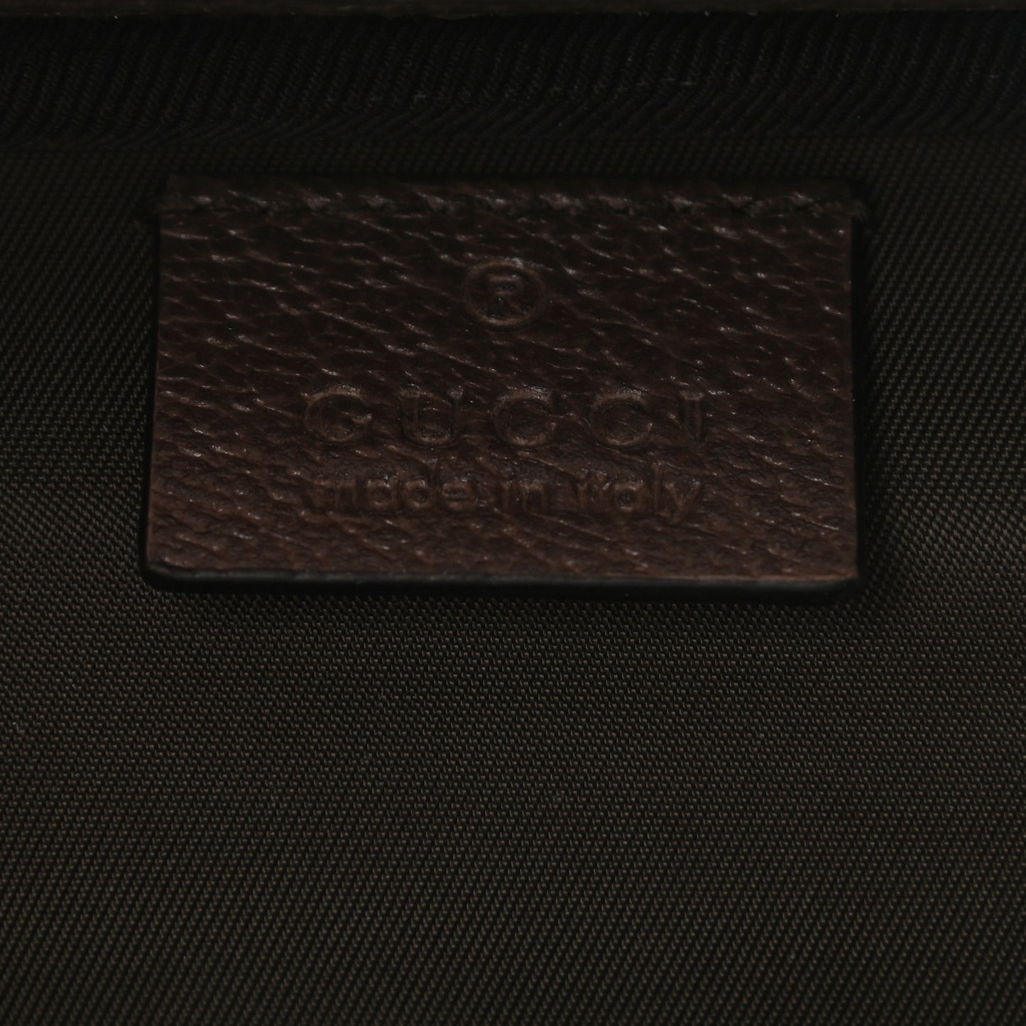 GG Supreme Monogram Textured Calfskin Web Ophidia Vanity Cosmetic Case Beige Ebony New Acero