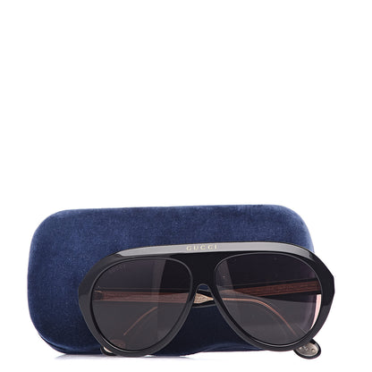 Gucci Double G Navigator Sunglasses GG 0479S Black 8 of 8