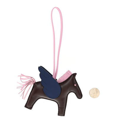Hermes Milo Lambskin Grigri Rodeo Pegase Horse Bag Charm MM Rouge Sellier Mauve Sylvestre Bleu Saphir 2 of 7