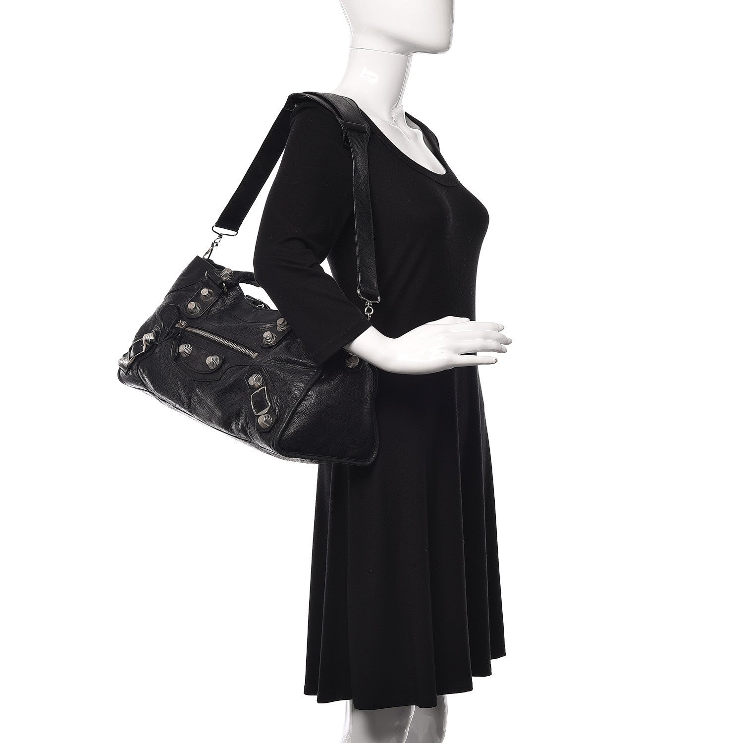 Balenciaga Agneau Giant 21 Silver Hardware Part Time Black 3 of 25