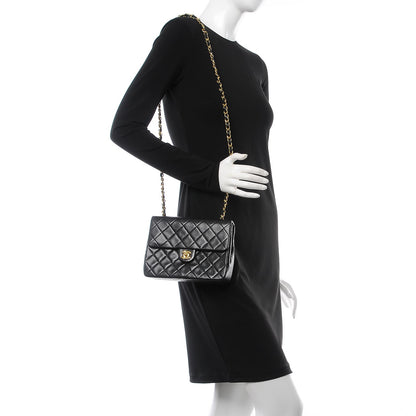 Chanel Lambskin Mini Square Flap Black 1 of 6