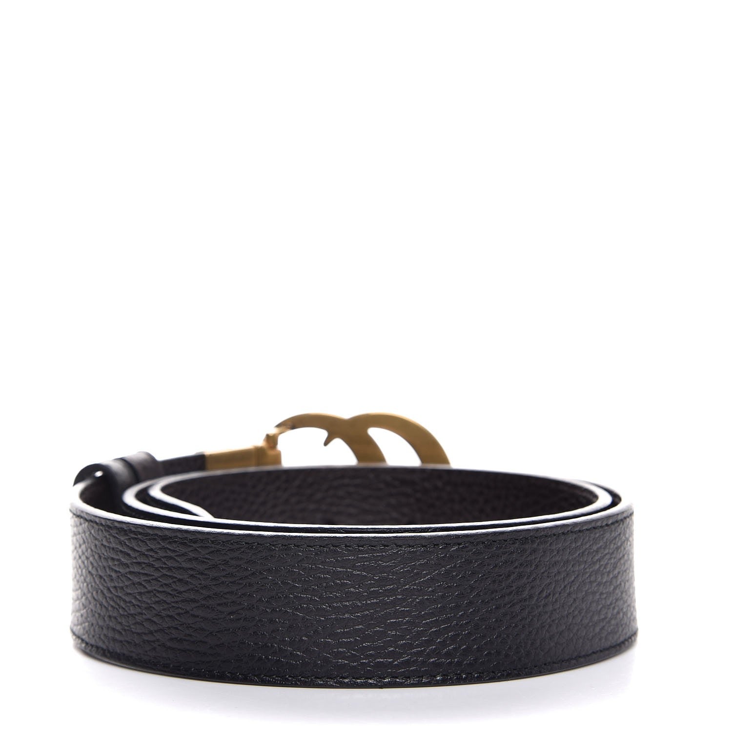 Gucci Calfskin Double G Reversible 37mm Belt 90 36 Black Cocoa 3 of 6