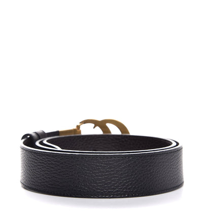 Gucci Calfskin Double G Reversible 37mm Belt 90 36 Black Cocoa 3 of 6