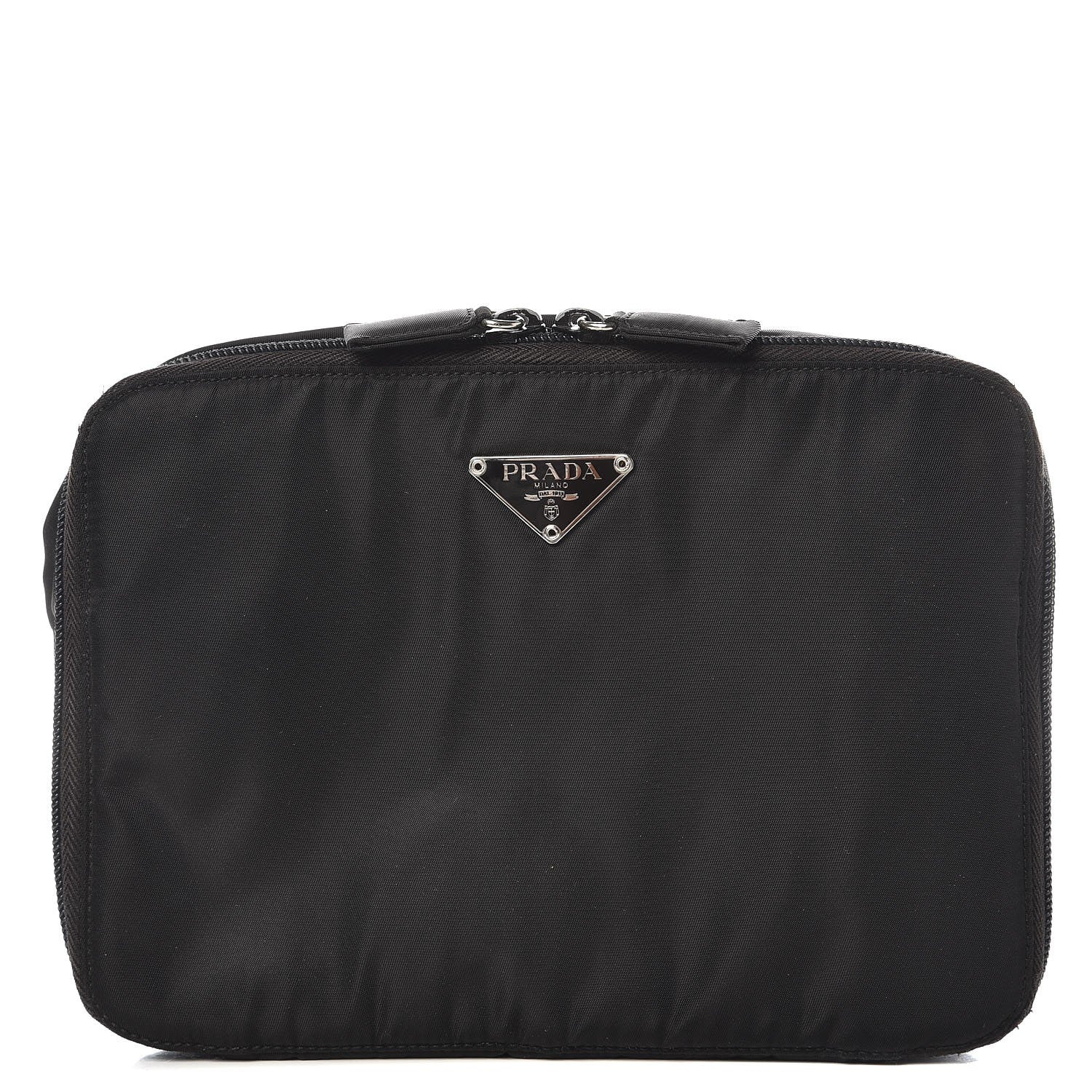 Prada Nylon Vela Cosmetic Pouch Black 1 of 8
