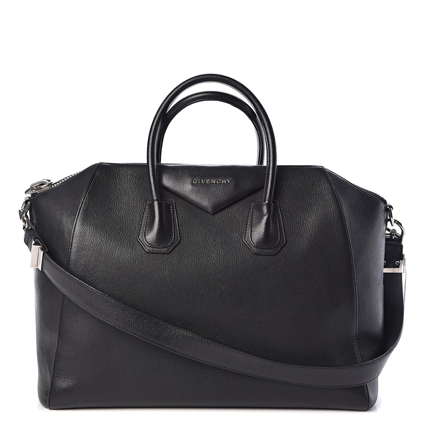 Sugar Goatskin Large Antigona Black
