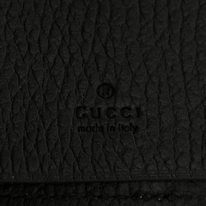 Gucci Dollar Calfskin GG Supreme Monogram GG Marmont 6 Key Holder Case Black Beige Ebony 6 of 9