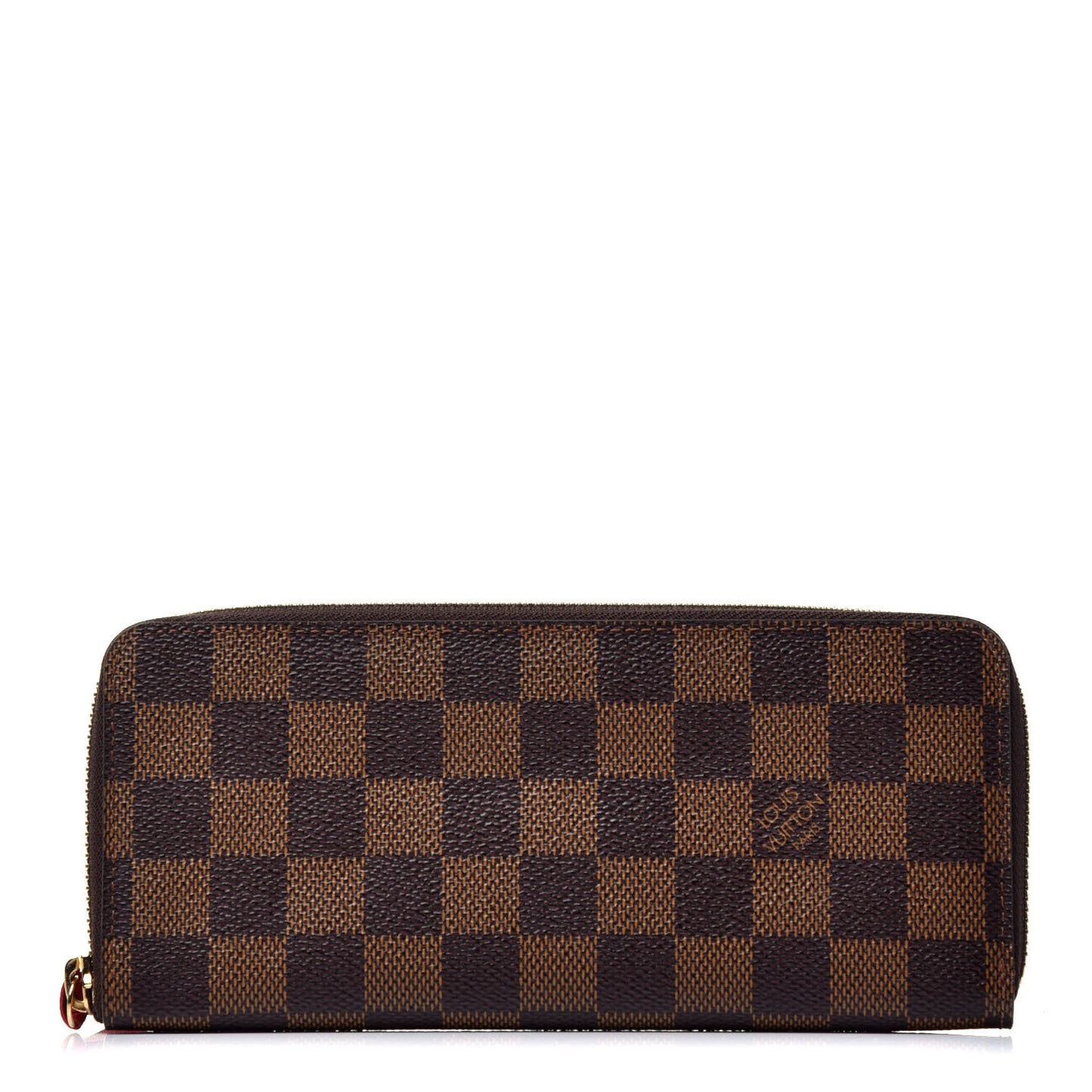Damier Ebene Clemence Wallet Cherry
