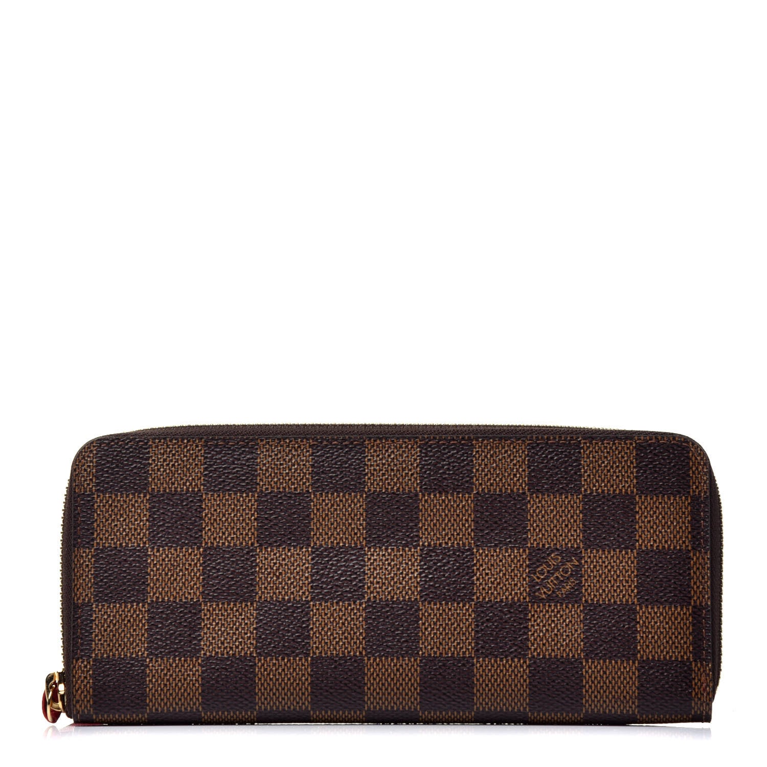 Louis Vuitton Damier Ebene Clemence Wallet Cherry 1 of 7