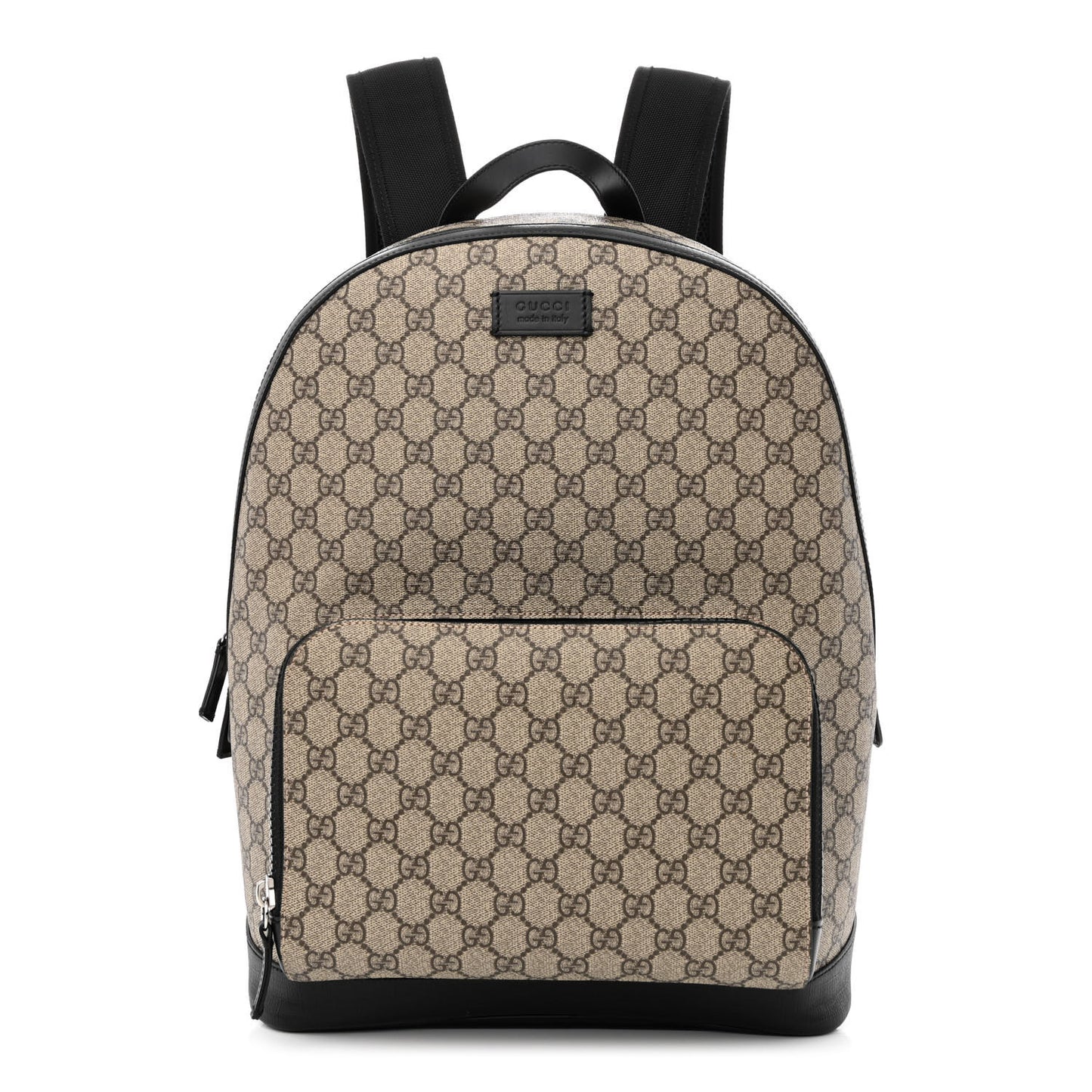 GG Supreme Monogram Medium Backpack Black
