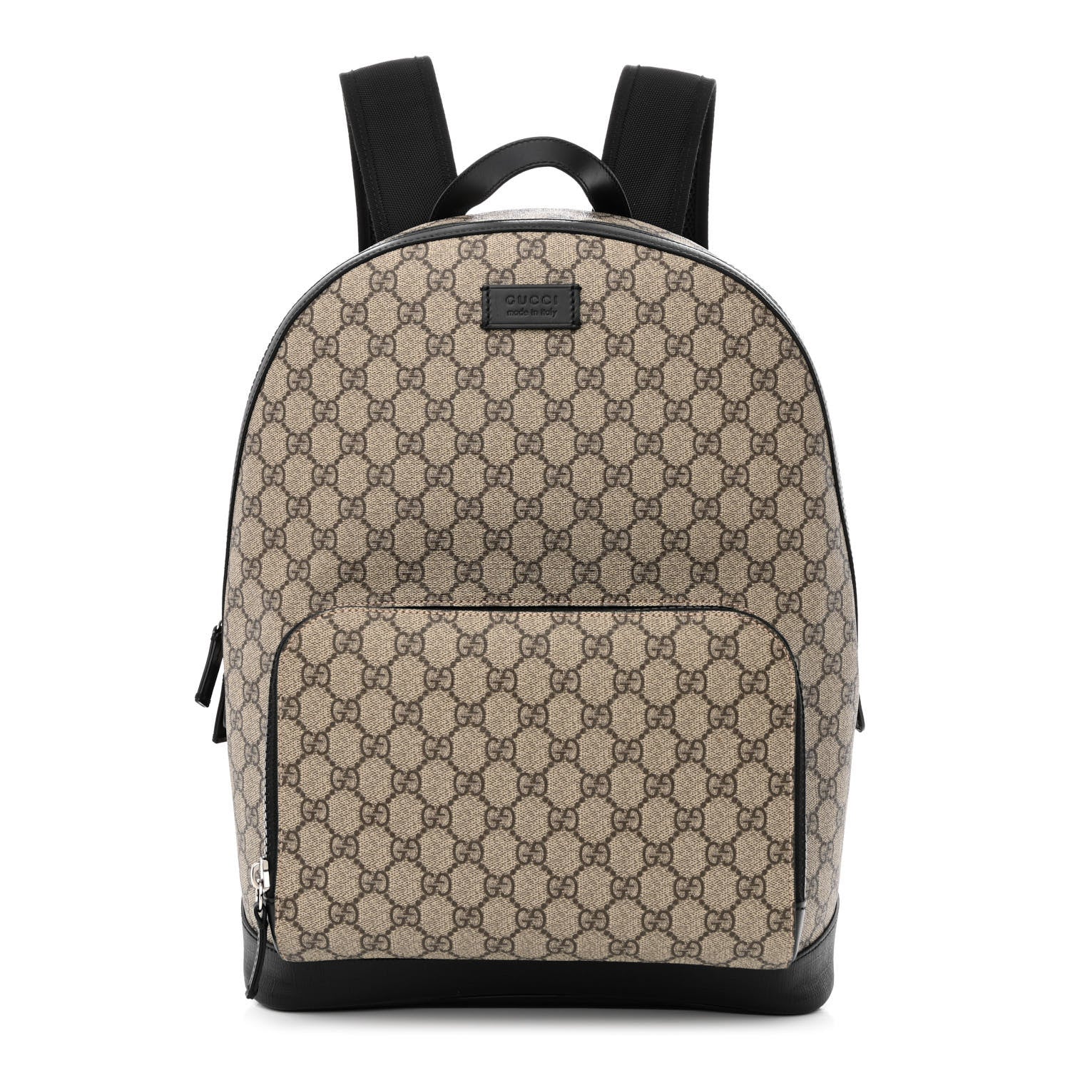 Gucci GG Supreme Monogram Medium Backpack Black 1 of 11