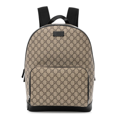 Gucci GG Supreme Monogram Medium Backpack Black 1 of 11