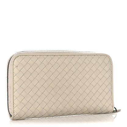 Bottega Veneta Nappa Intrecciato Zip Around Wallet Limo 3 of 13