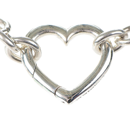 Tiffany Sterling Silver Heart Clasp Choker Necklace 3 of 5