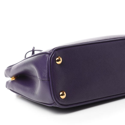 Prada Saffiano Lux Mini Galleria Double Zip Tote Uva 6 of 11
