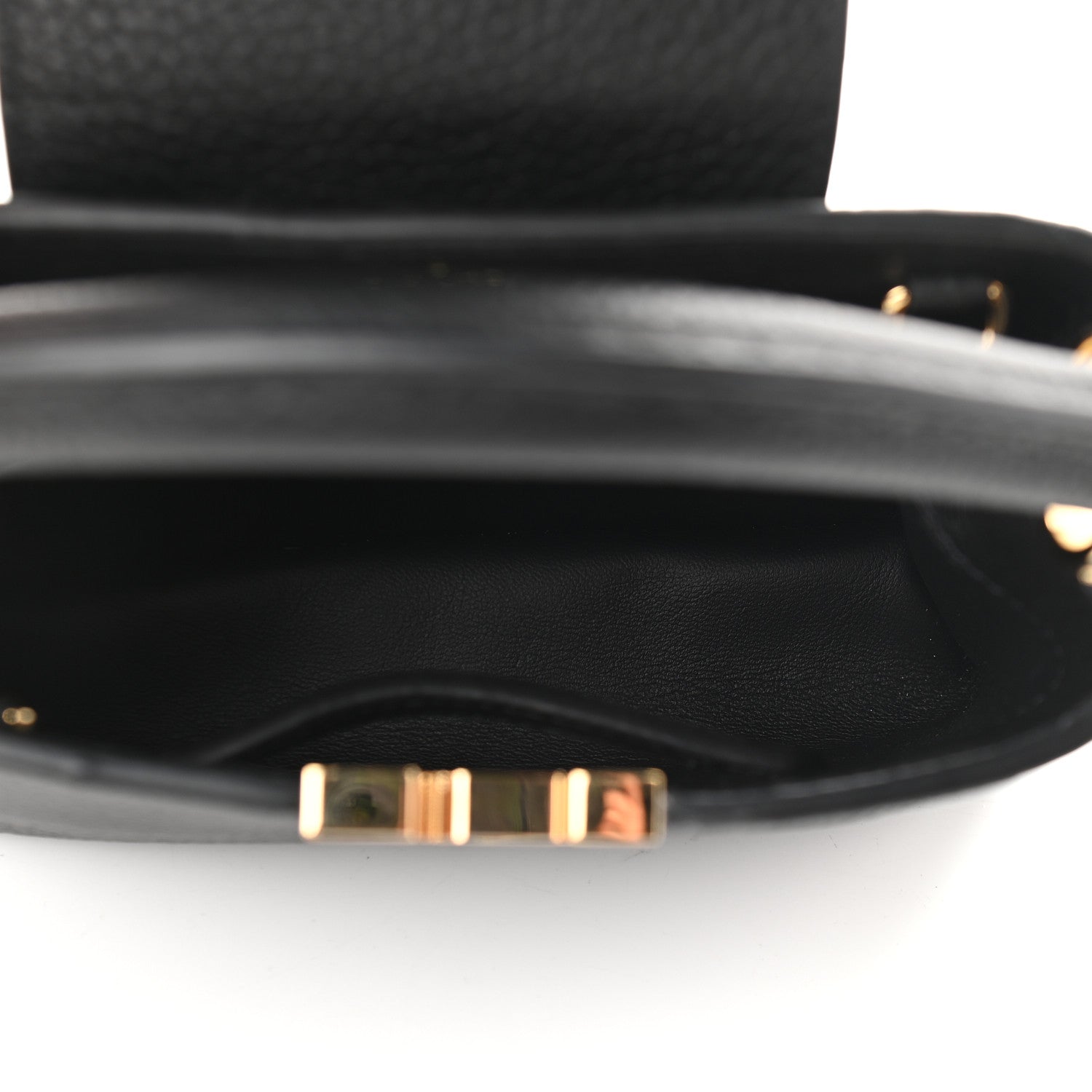 Louis Vuitton Taurillon Mini Capucines Black 5 of 8