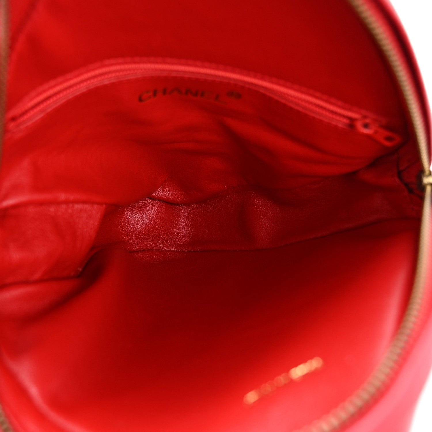 Chanel Lambskin Quilted Tassel Clutch Red 5 of 15