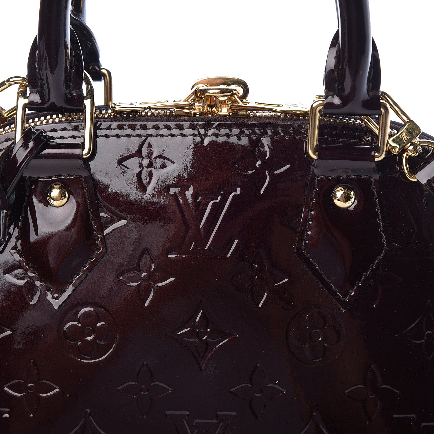 Louis Vuitton Vernis Alma BB Amarante 8 of 11