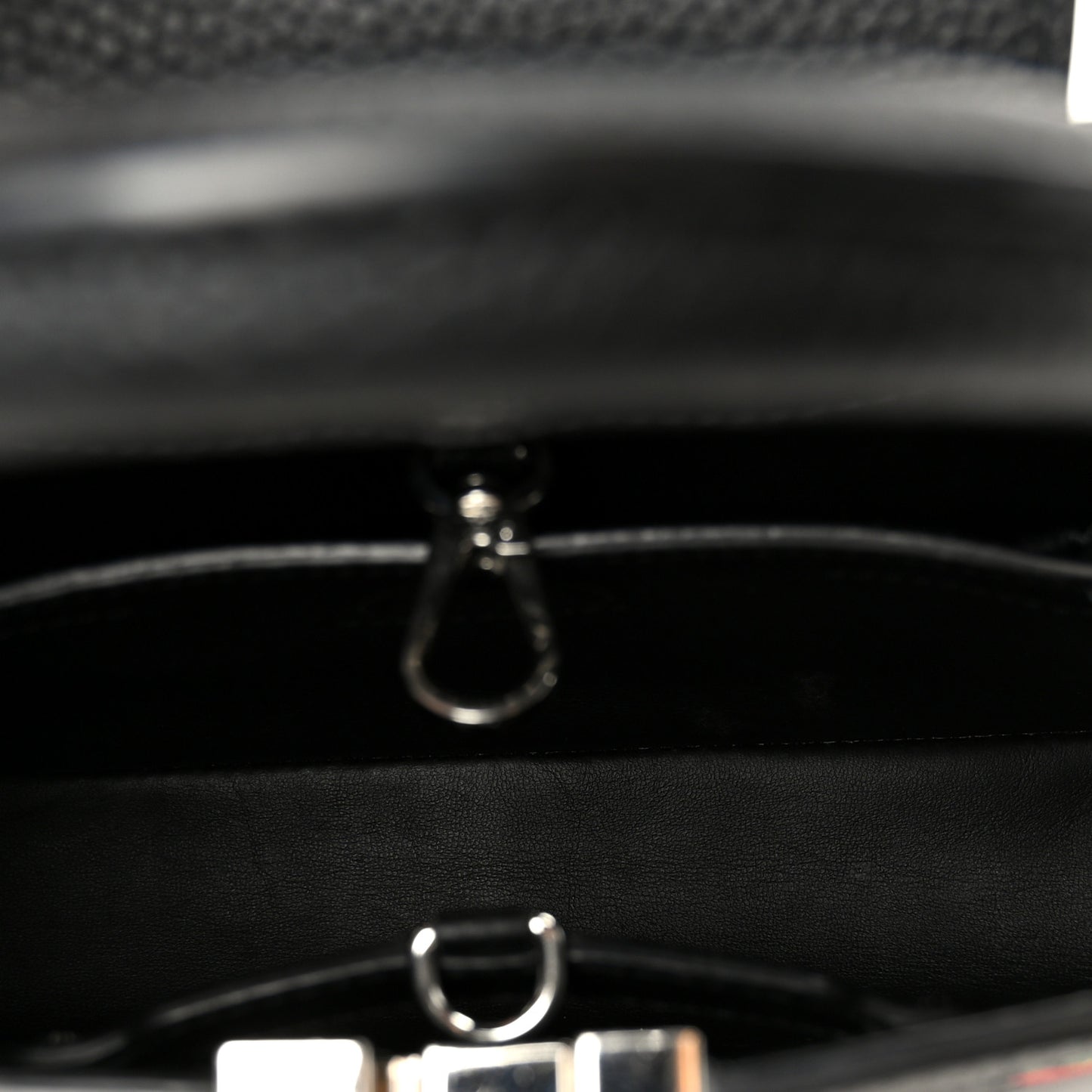 LV X YK Taurillon Inlaid Kusama Flowers Capucines BB Black