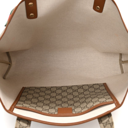 Gucci GG Plus Monogram Medium Signature Web Loop Tote Brown 5 of 10