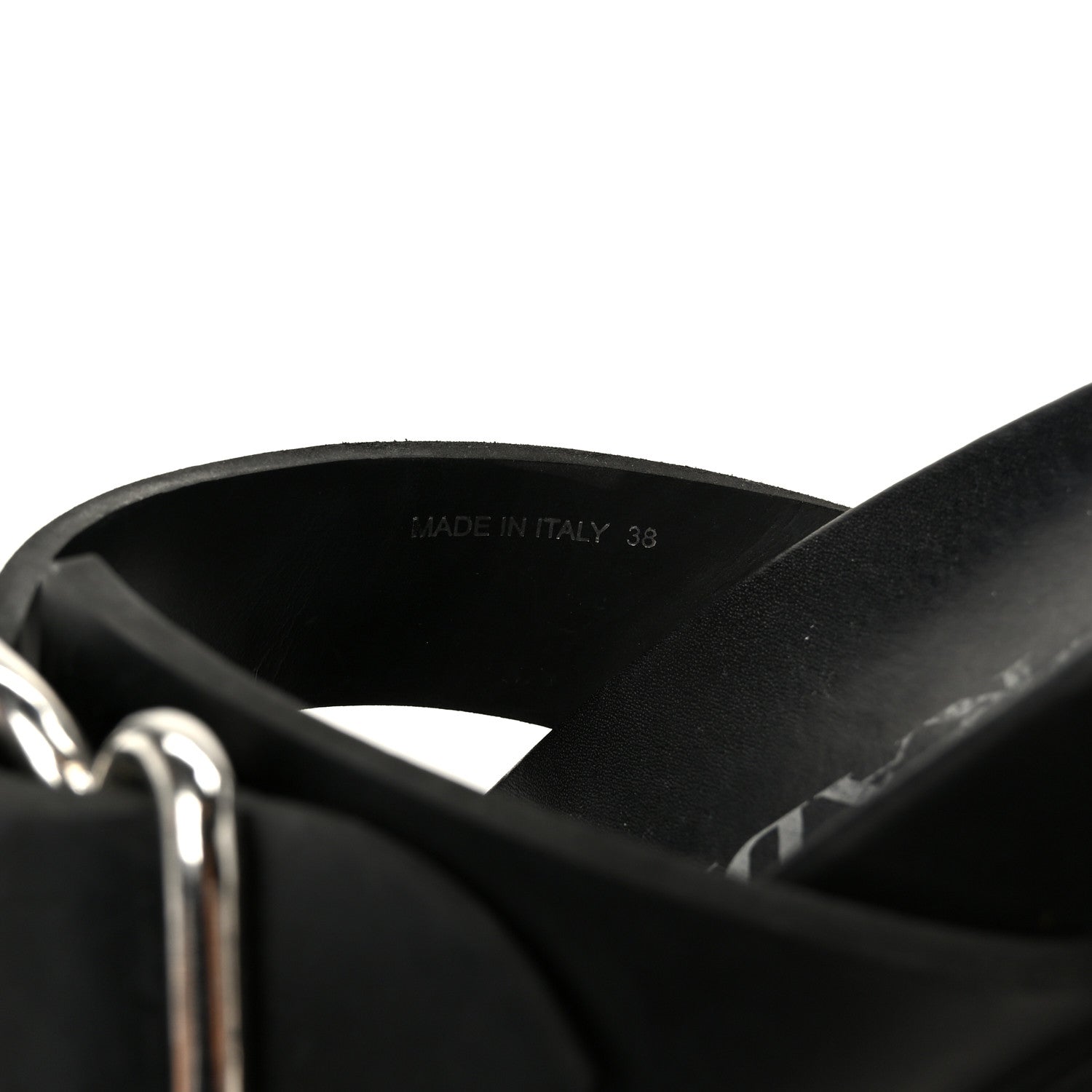 Prada EVA Rubber Buckled Lug Sole 20mm Thong Sandals 38 Black 9 of 10